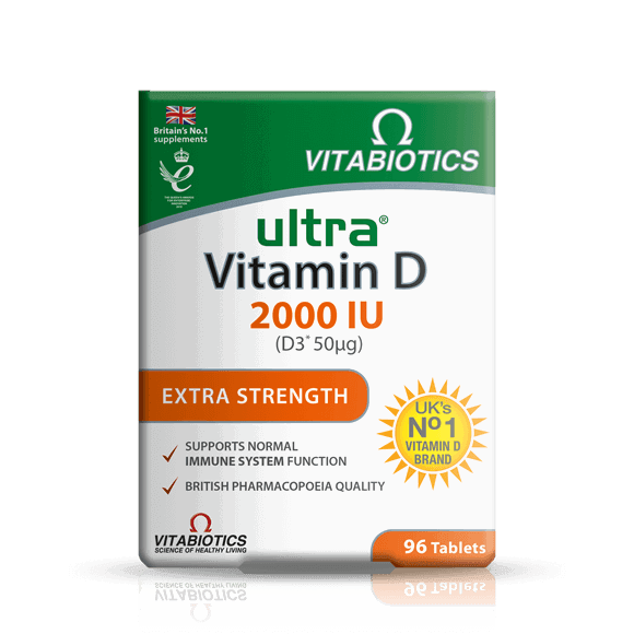 Vitabiotics Ultra Vitamin D 2000IU Extra Strength 96 Tablets - Brivane