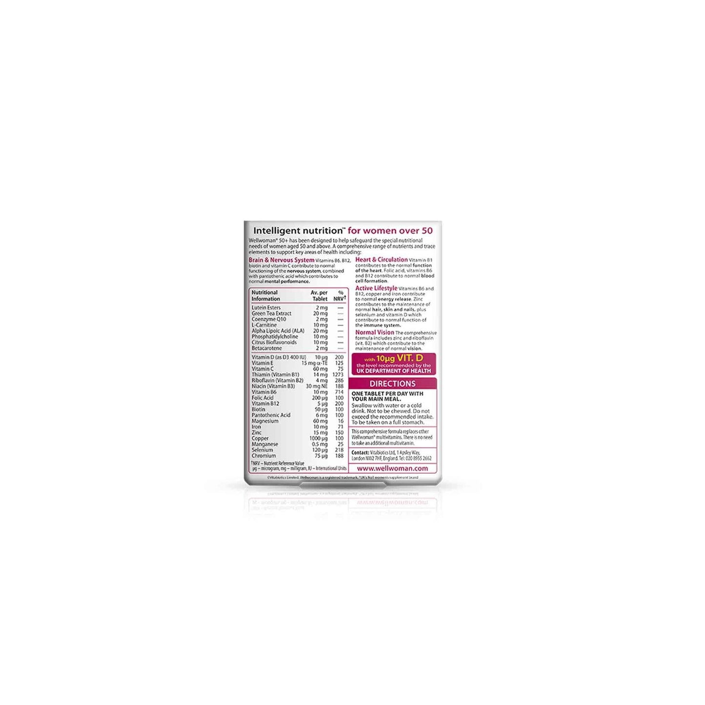 Wellwoman 50+Tablets By Vitabiotics - Brivane