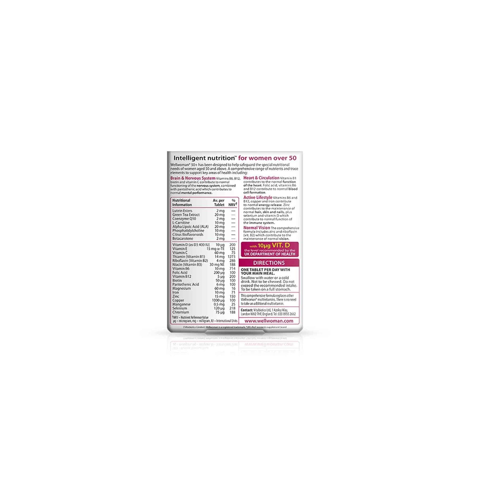 Wellwoman 50+Tablets By Vitabiotics - Brivane