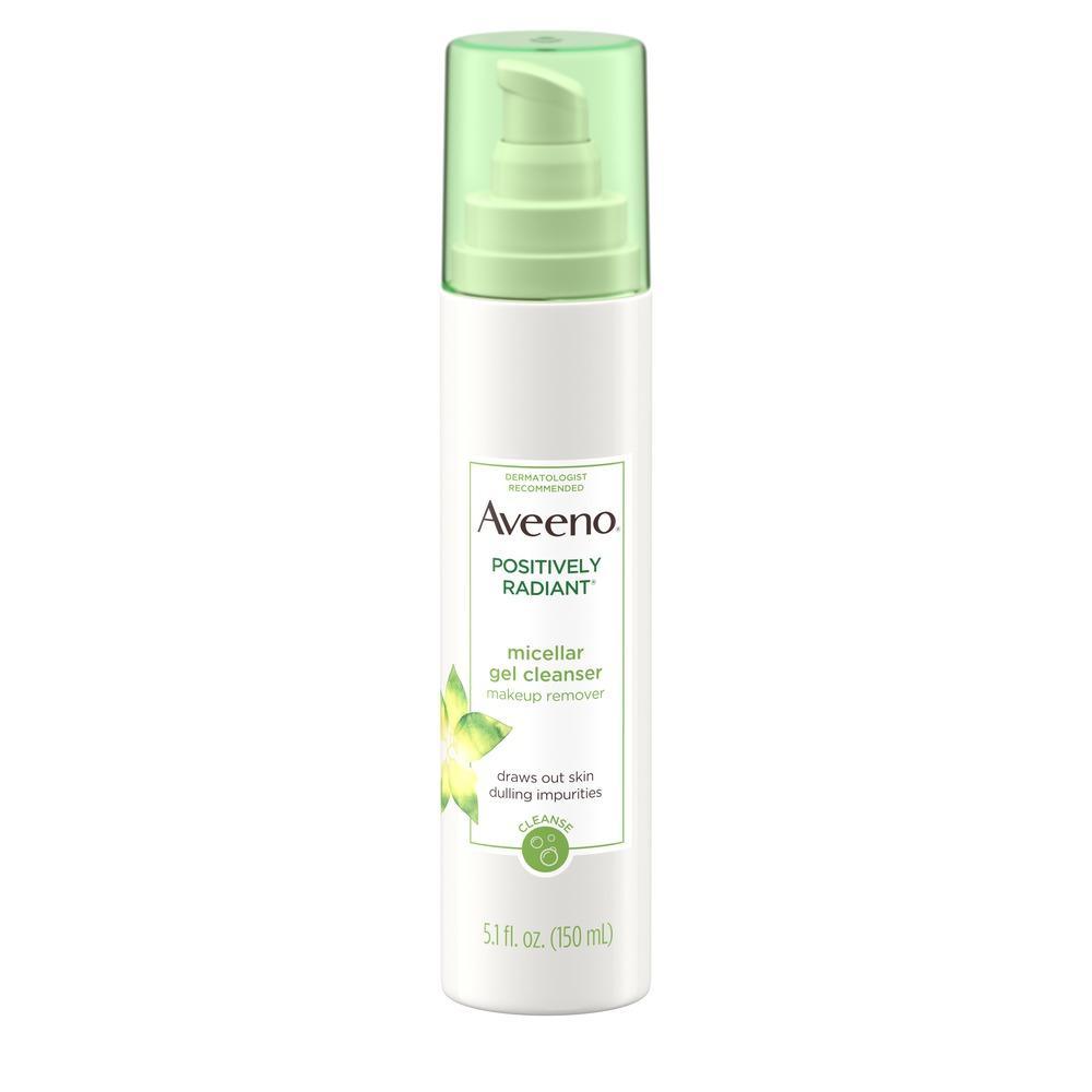 Aveeno Positively Radiant Micellar Gel Cleanser Makeup Remover