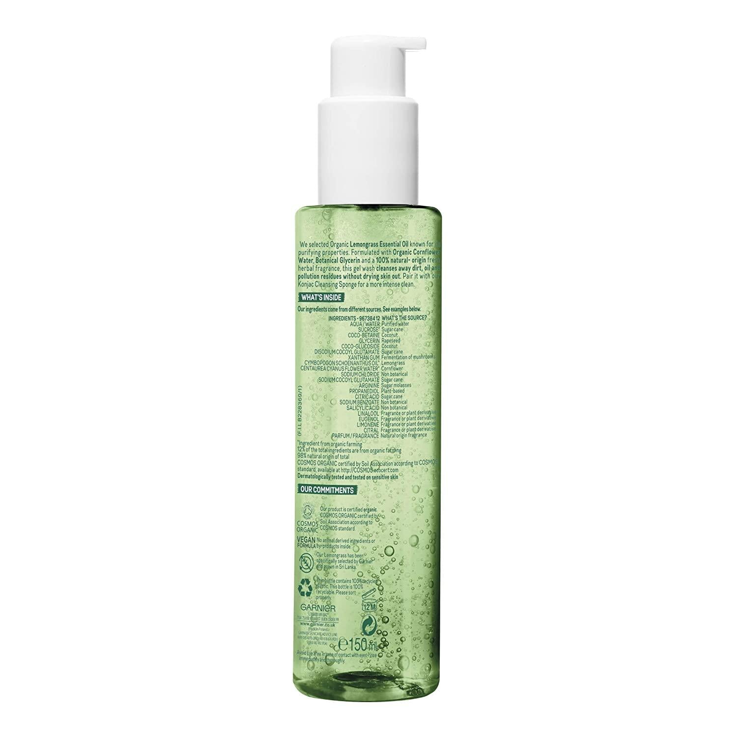 Garnier Lemongrass Detox Gel Wash