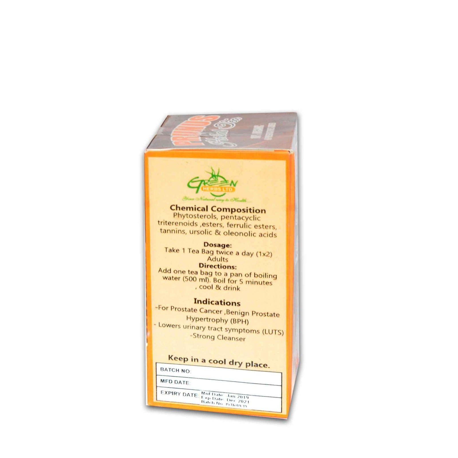 Green Herbs Prunus Herbal Tea