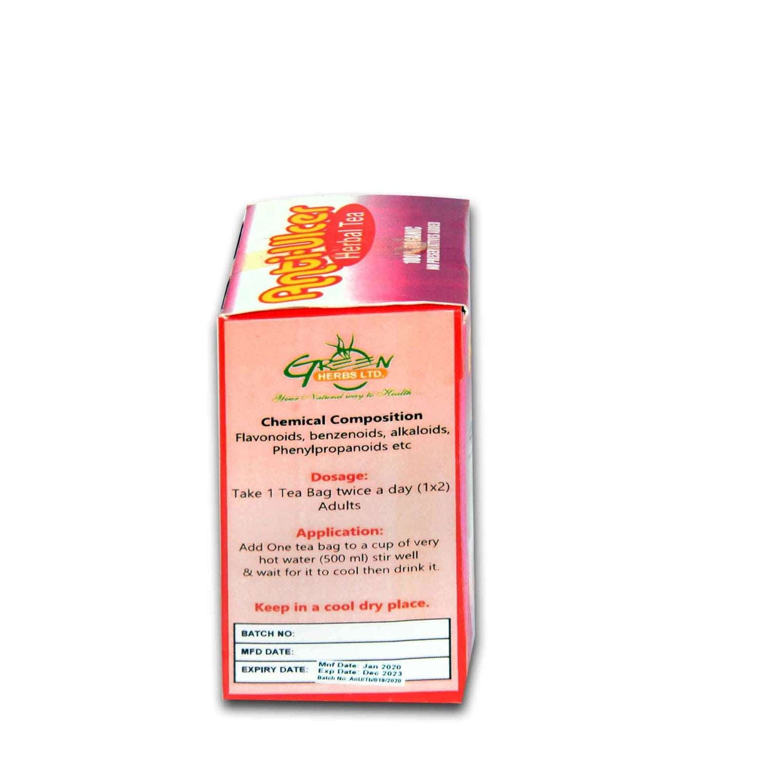 Green Herbs Tea For Stomach Ulcer