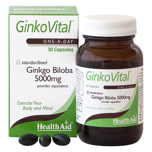 Health Aid Ginkovital Ginko Biloba 5000mg Capsules