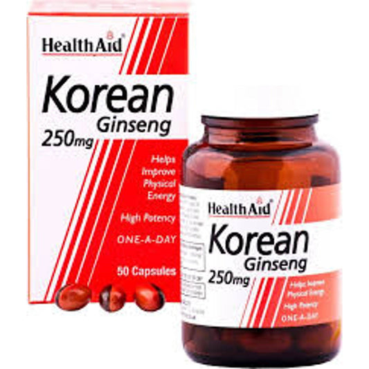 Health Aid Korean Ginseng 250mg Capsules