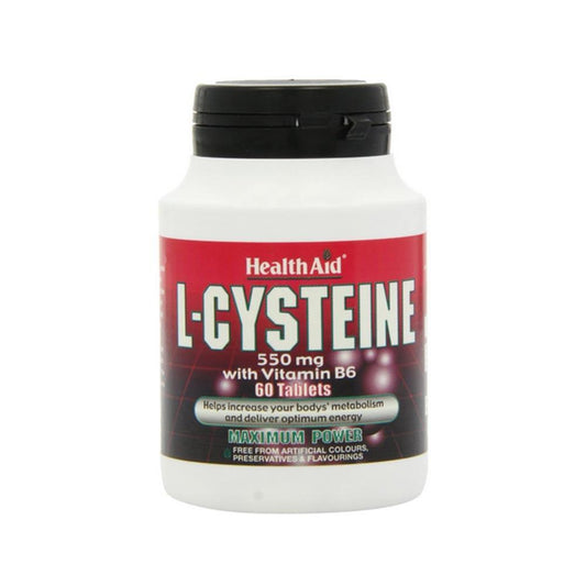 Health Aid L Cysteine 550mg Tablets