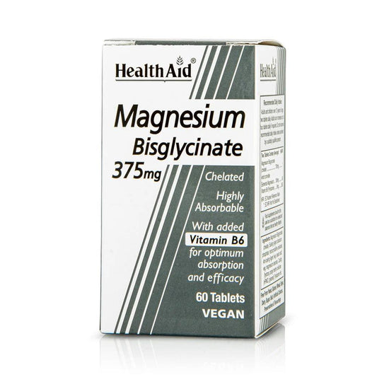 Health Aid Magnesium Bisglycinate 375mg Tablets
