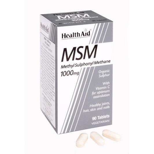 Health Aid Msm 1000mg Tablets