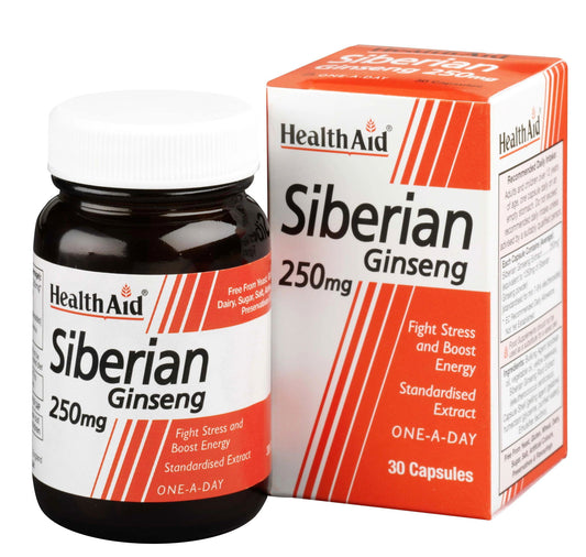 Health Aid Siberian Ginseng 250mg Capsules
