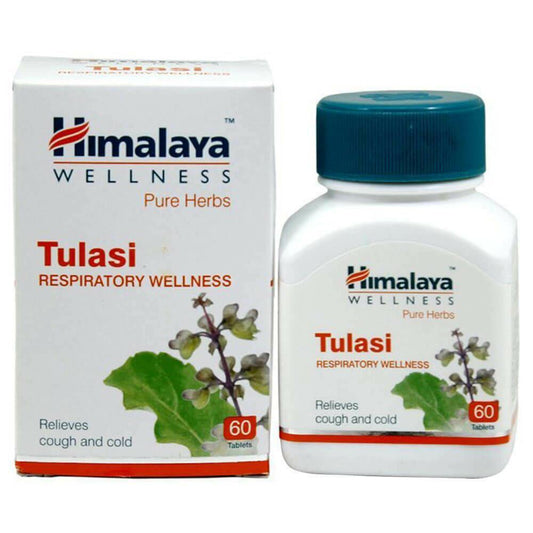 Himalaya Tulasi Holy Basil Respiratory Wellness Tablets Relieves Cold And Cough