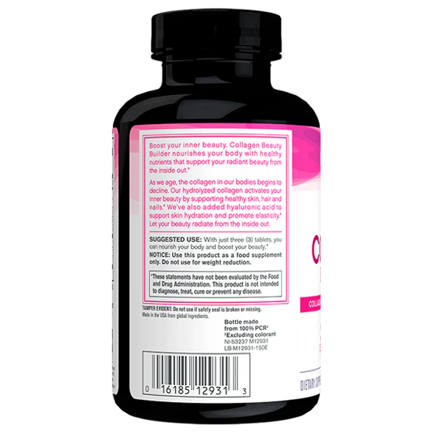 Neocell Collagen Beauty Builder With Hyaluronic Acid Biotin Side View