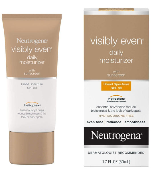 Neutrogena Visibly Even Daily Moisturizer With Sunscreen Broad Spectrum Spf 30