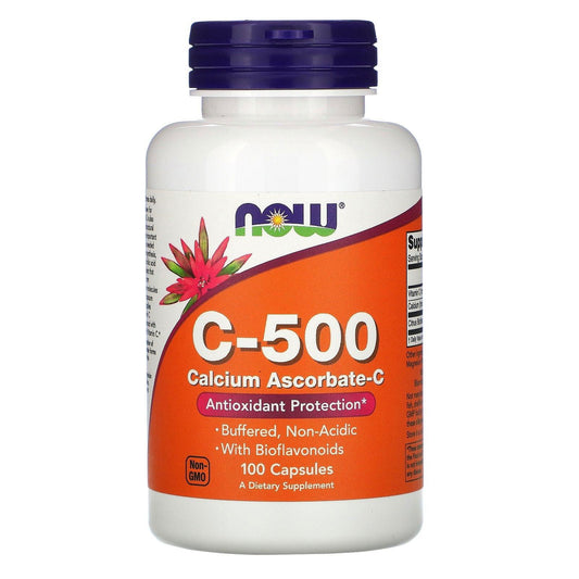 Now C 500 Calcium Ascorbate C Veg Capsules