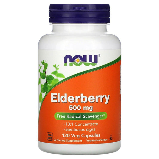 Now Foods Elderberry 500mg Veg Capsules