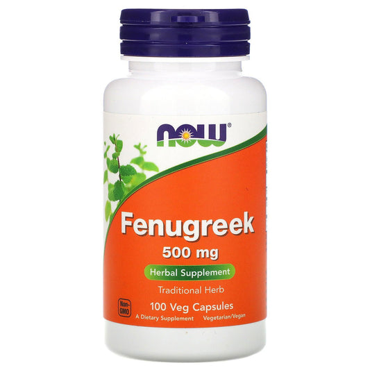 Now Foods Fenugreek 500mg Capsules