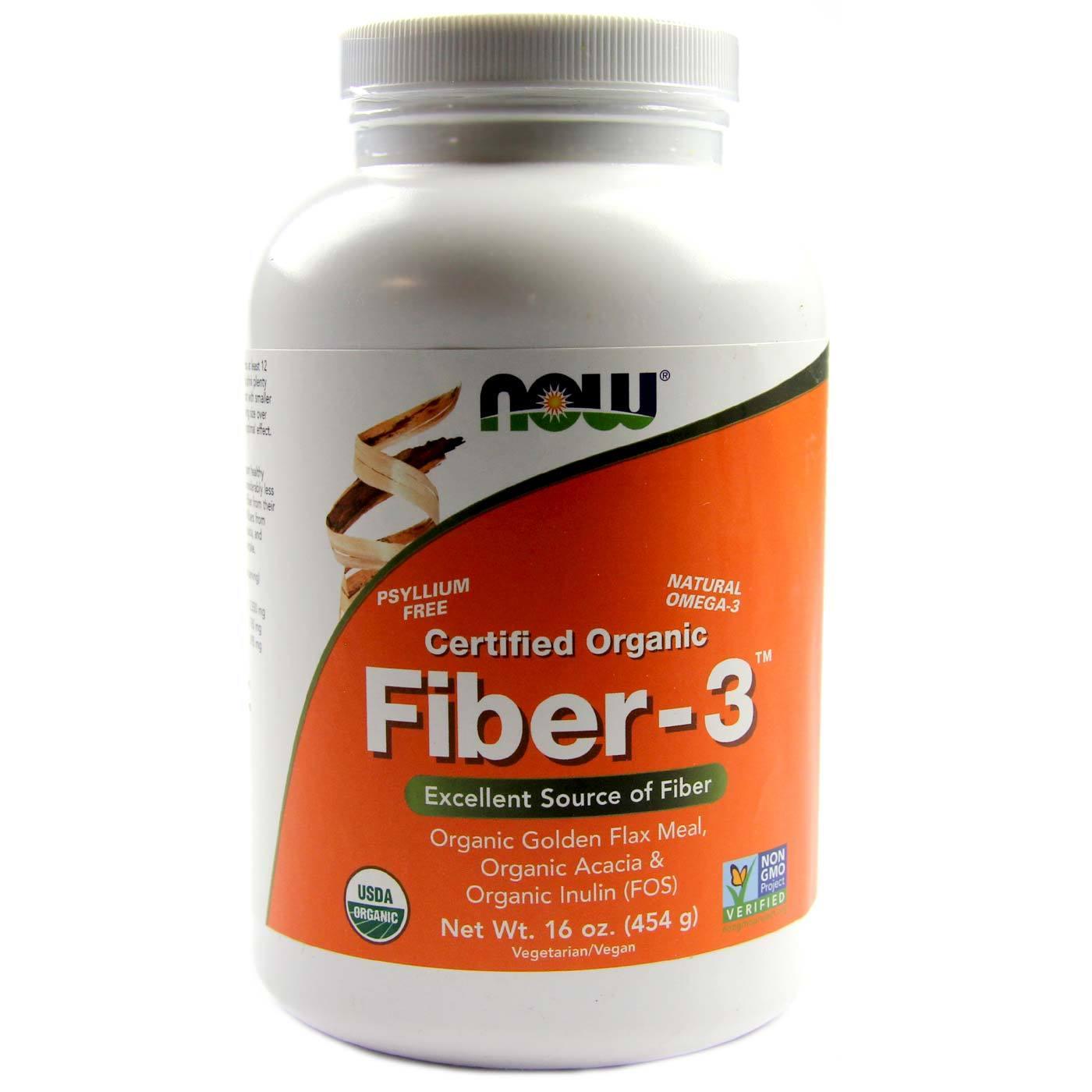 Now Foods Fibre 3 Certified Organic