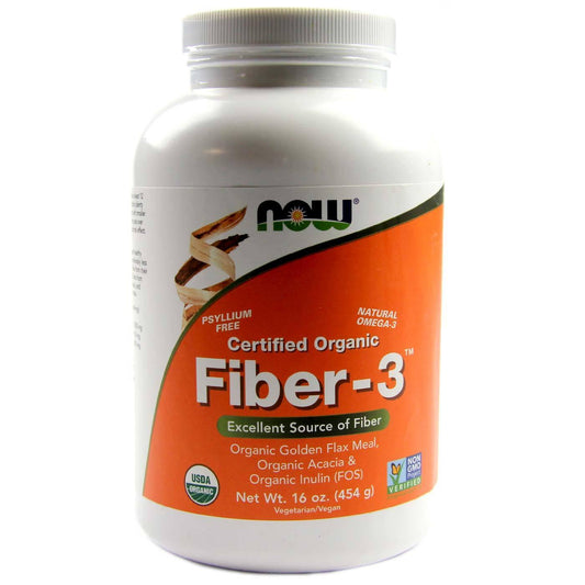 Now Foods Fibre 3 Certified Organic