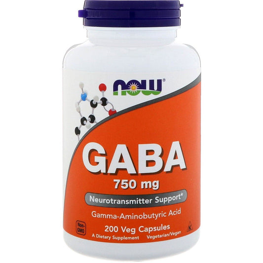 Now Foods Gaba 750mg Veg Capsules
