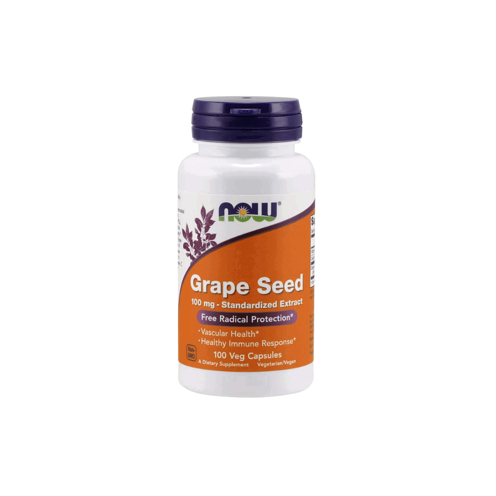 Now Grape Seed 100mg Veg Capsules