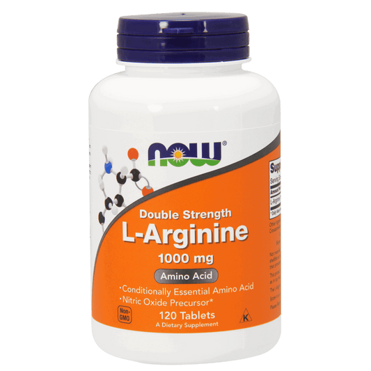 Now L Arginine Double Strength 1000mg Tablets
