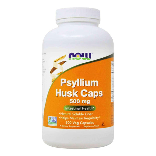 Now Pshyllium Husk 500mg Veg Capsules