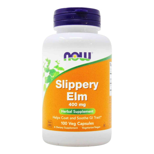 Now Slippery Elm 400mg Veg Capsules