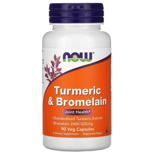 Now Turmeric And Bromelain Capsules By Now Foods