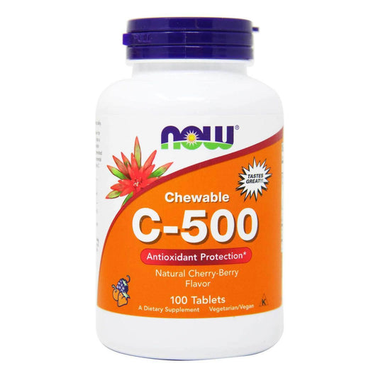 Now Vitamin C 500 Cherry Chewable Tablet