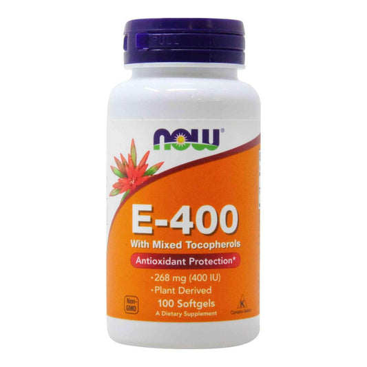 Now Vitamin E 400 With Mixed Tocopherol Softgel