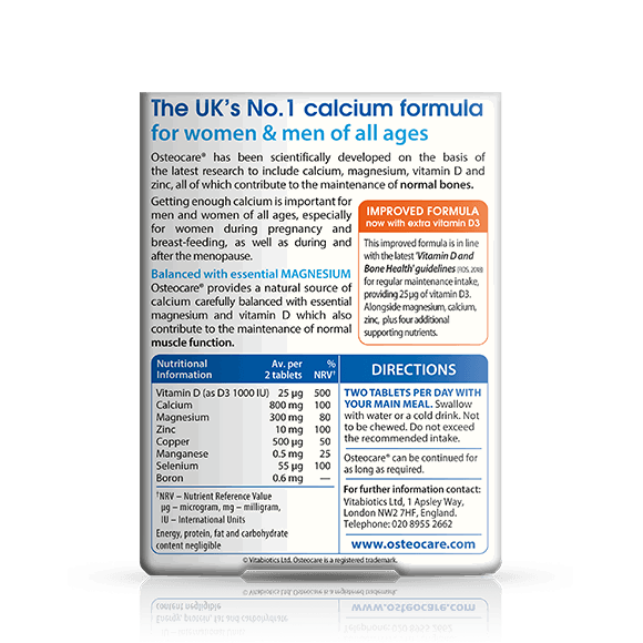 Osteocare Original Tablets By Vitabiotics