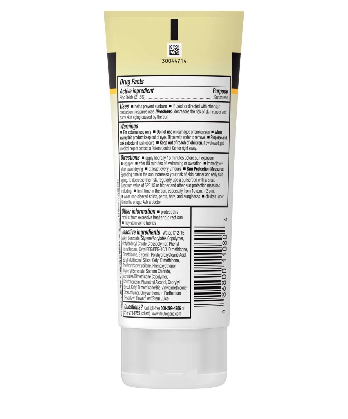 Sheer Zinc Face Dry Touch Sunscreen Broad Spectrum Spf 50