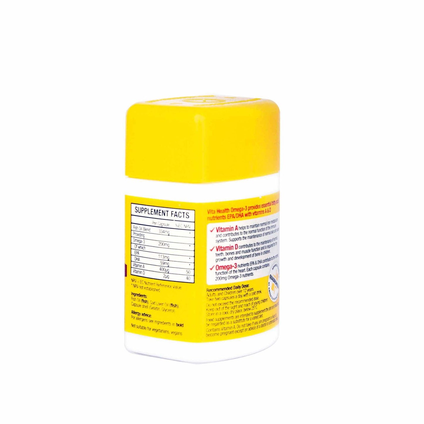 Vita Health Omega 3 Pure Fish Oils 60 Capsules