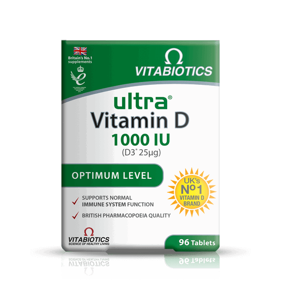 Vitabiotics Ultra Vitamin D 1000iu Optimum Level 96 Tablets