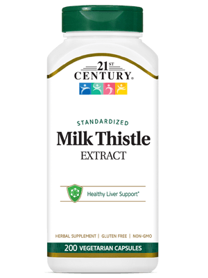 21st Century Milk Thistle Extract 200 Capsules
