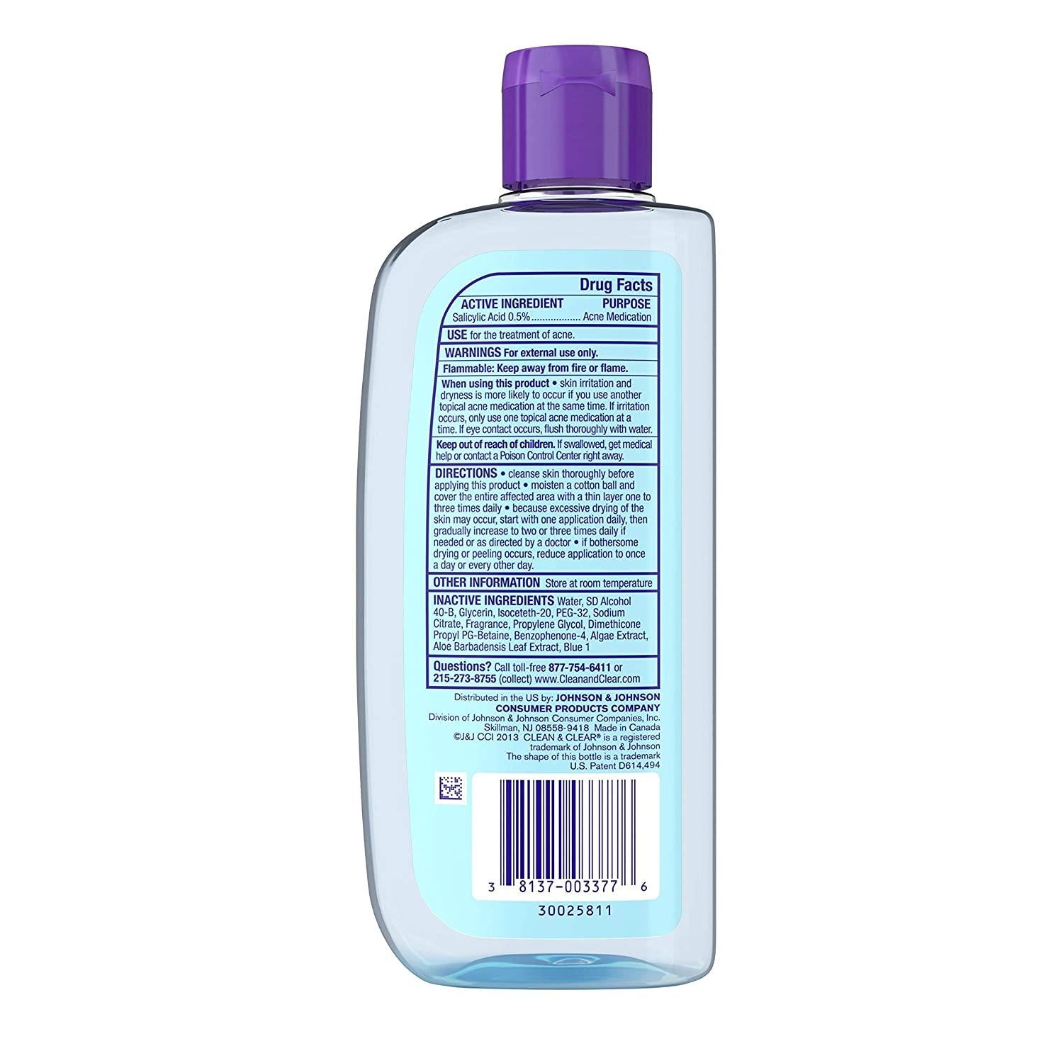 Clean & Clear Essentials Clearing Toner Back View