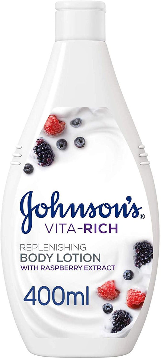 Johnson's Vita Rich Replenishing Rasbery Body Lotion 