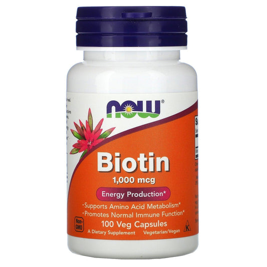 Now Foods Biotin 1000 MCG-100 Capsules