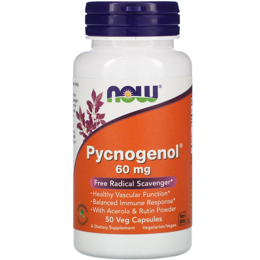 Now Pycnogenol 60mg Veg Capsules