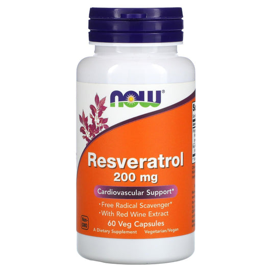 Now Resveratrol 200mg Veg Capsules