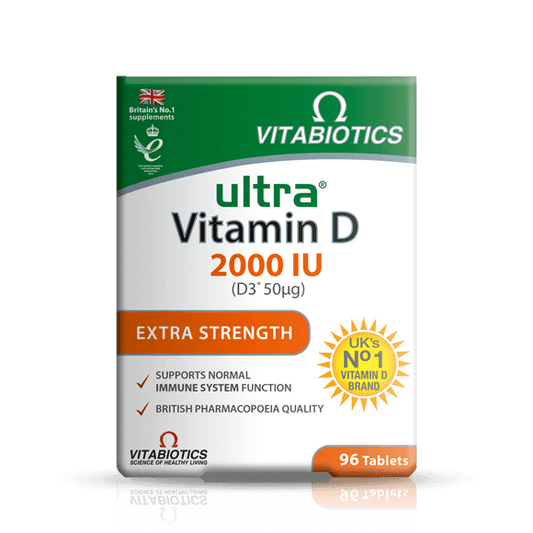 Vitabiotics Ultra Vitamin D 2000IU Extra Strength 96 Tablets - Brivane